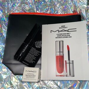 NWT Mac Bundle (Mascara, Cosmetic Bag, Moisturizing Cream, Kiss Ink)
